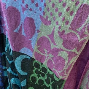 Coach Multicolor Signature Scarf